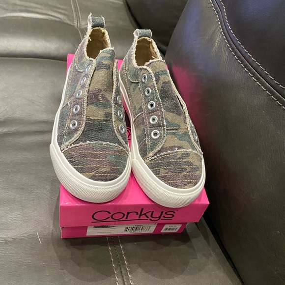 Corkys kids Babalu camo slip ons, size 12 - Picture 1 of 3